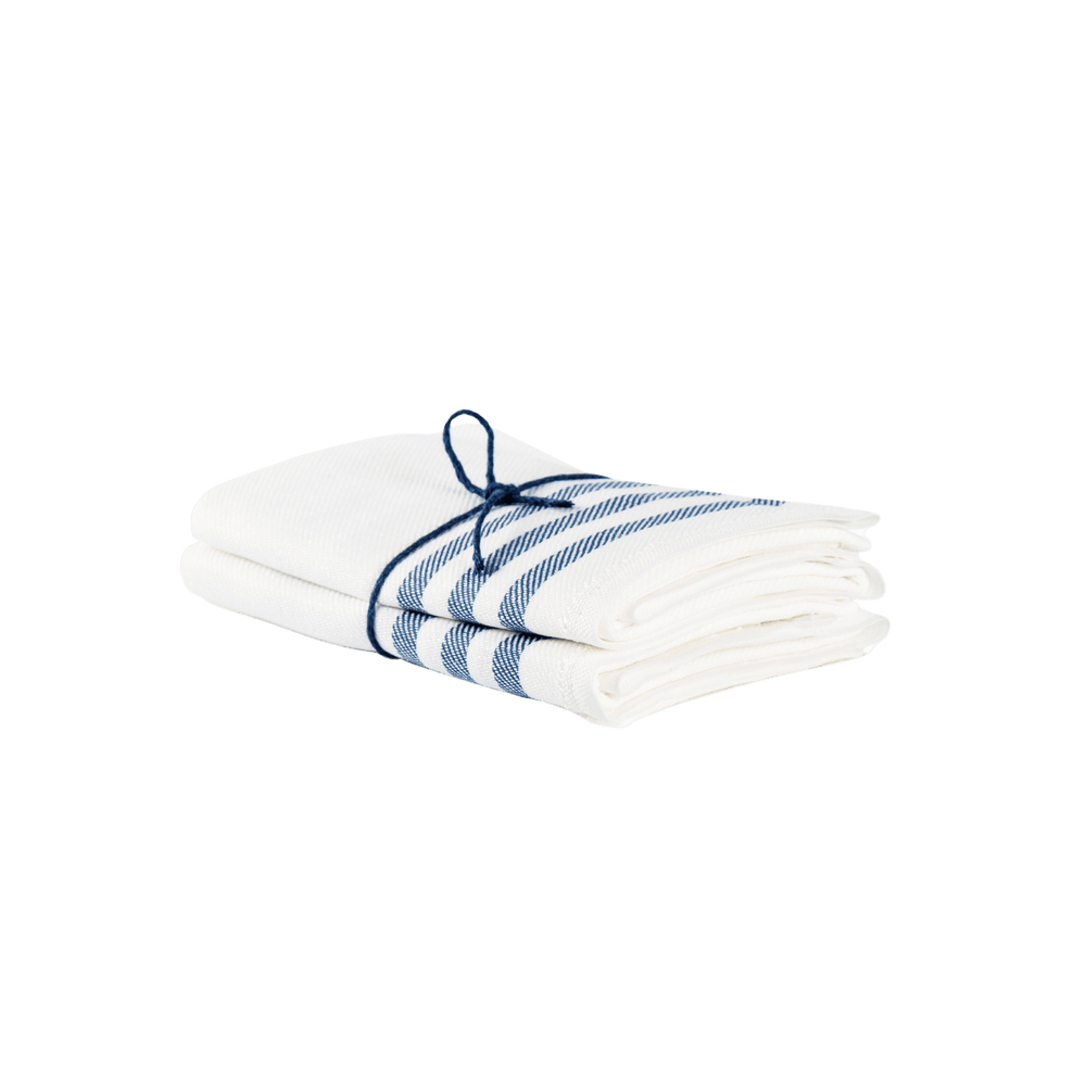 Handduk diagonal marin 2-pack