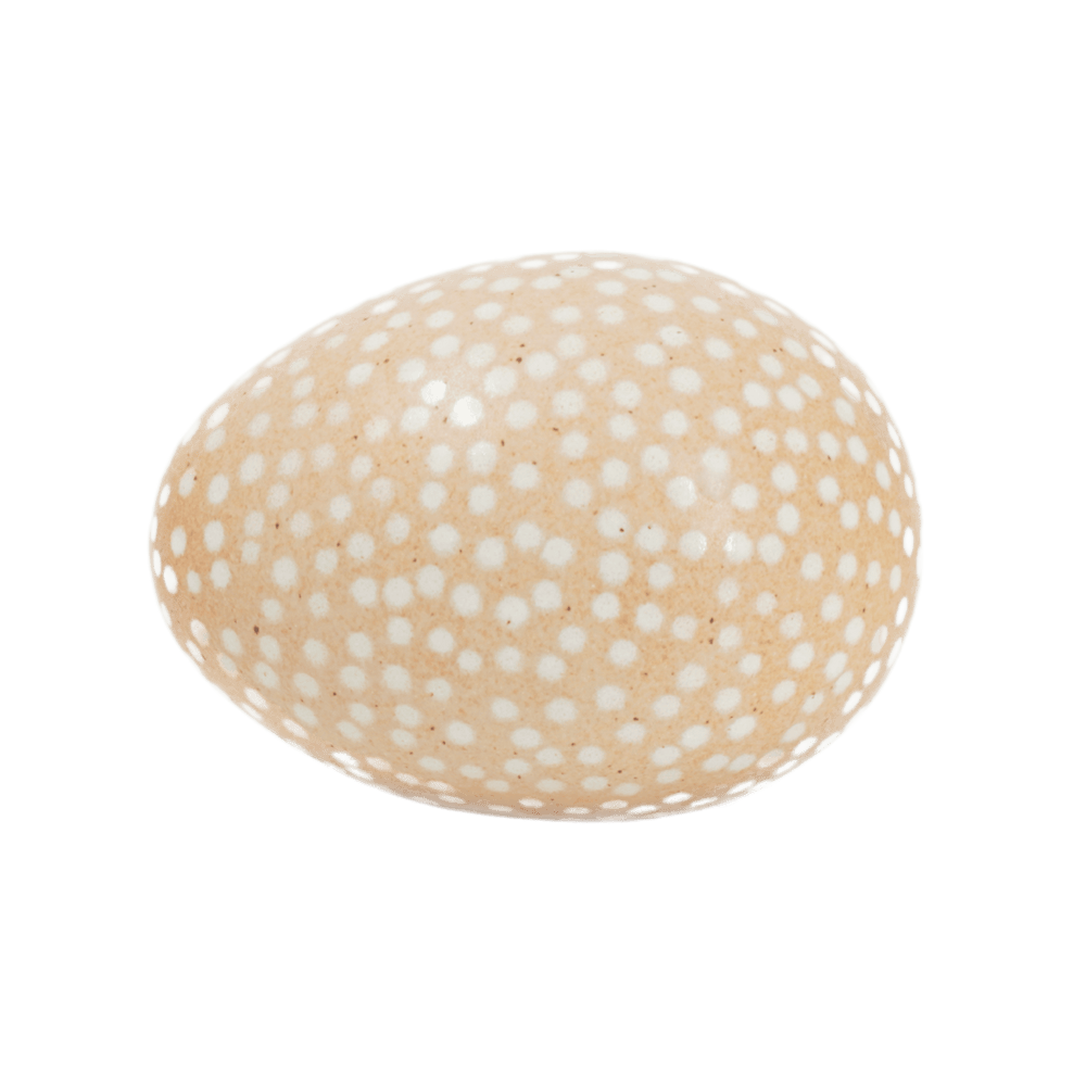 Ägg mini Prick Peach/vit
