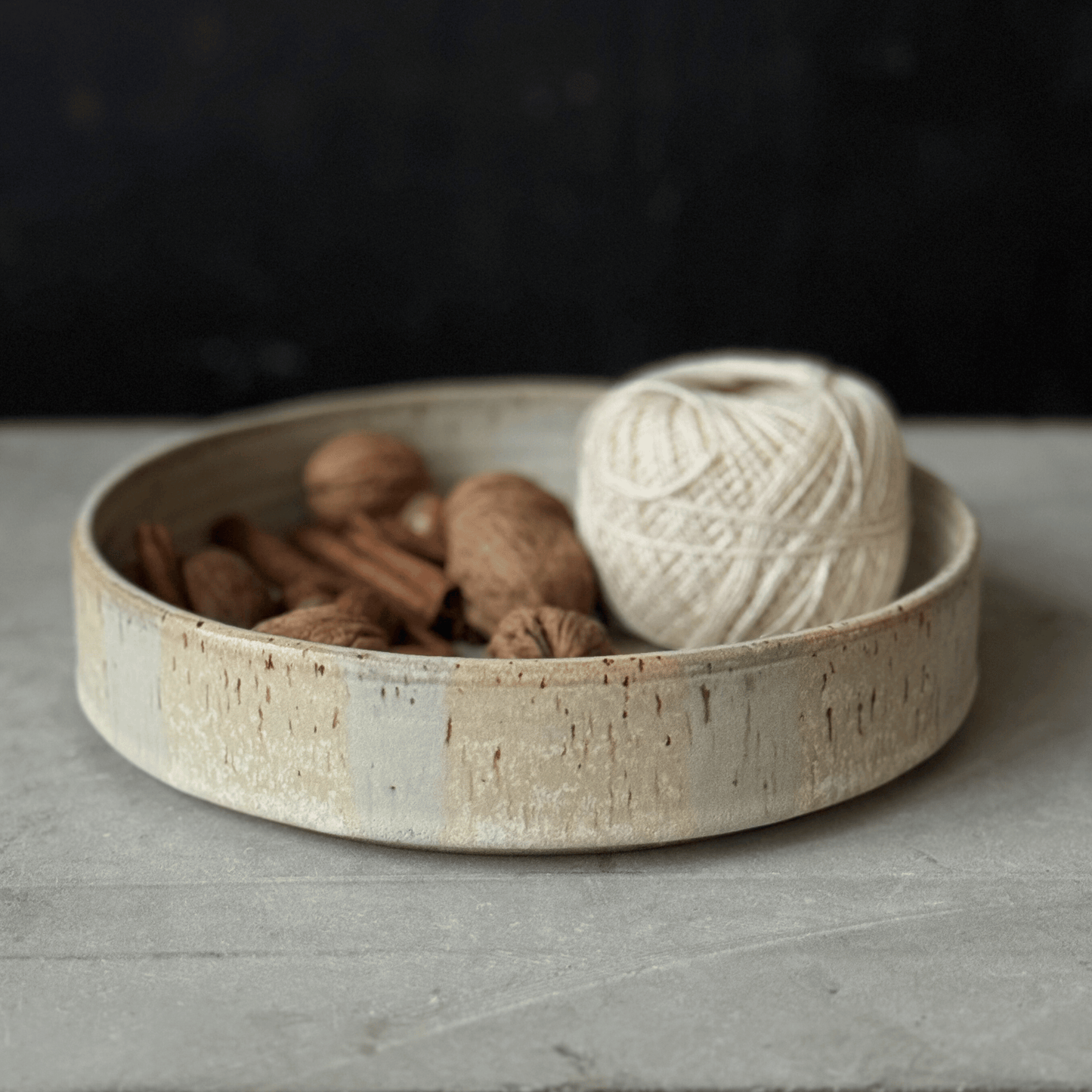 Fat med rand 18cm