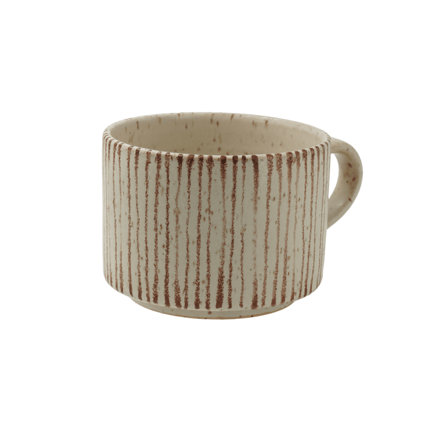 
                  
                    Fine striped cup set of 3 oat/brown
                  
                