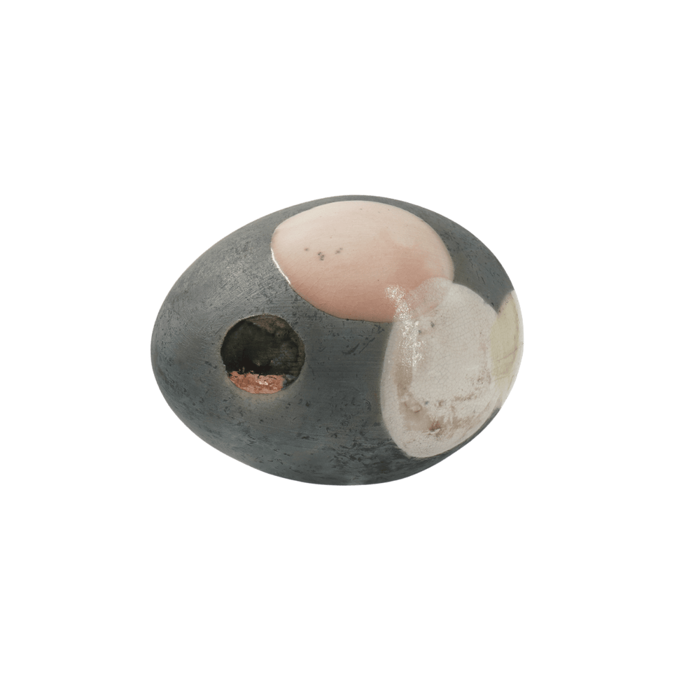 Raku egg small