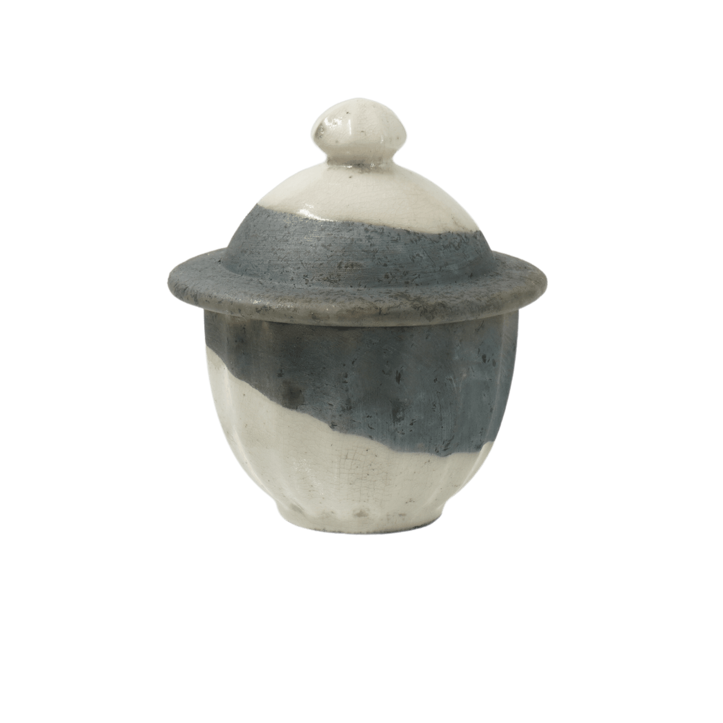 Raku burk med lock